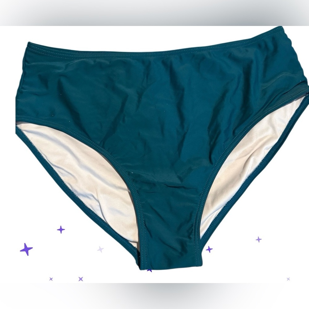 NWOT Cupshe Teal Women's Swim Bottom